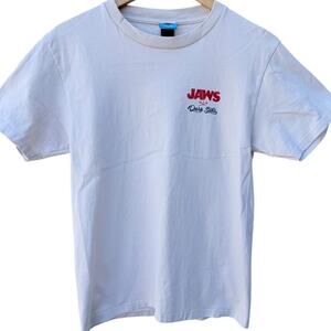 Jaws Dark Seas T Shirt Mens Small White Graphic Movie